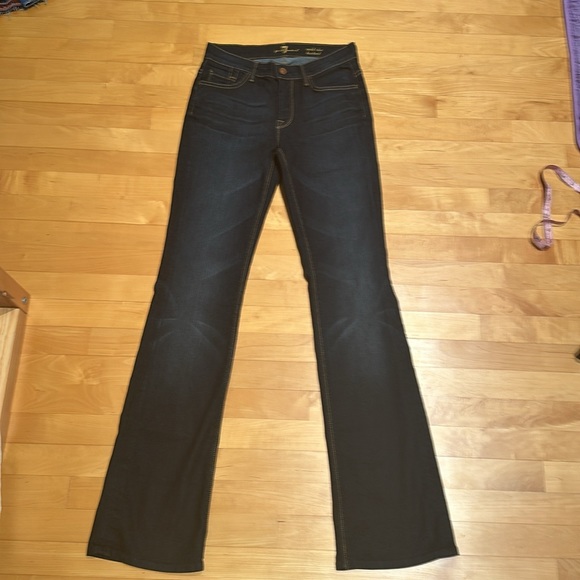 NWOT 7 for all mankind midrise boot cut jeans 28* 34 - Picture 2 of 5